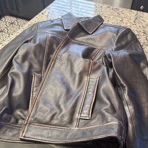 Men's Brown Leather Jacket